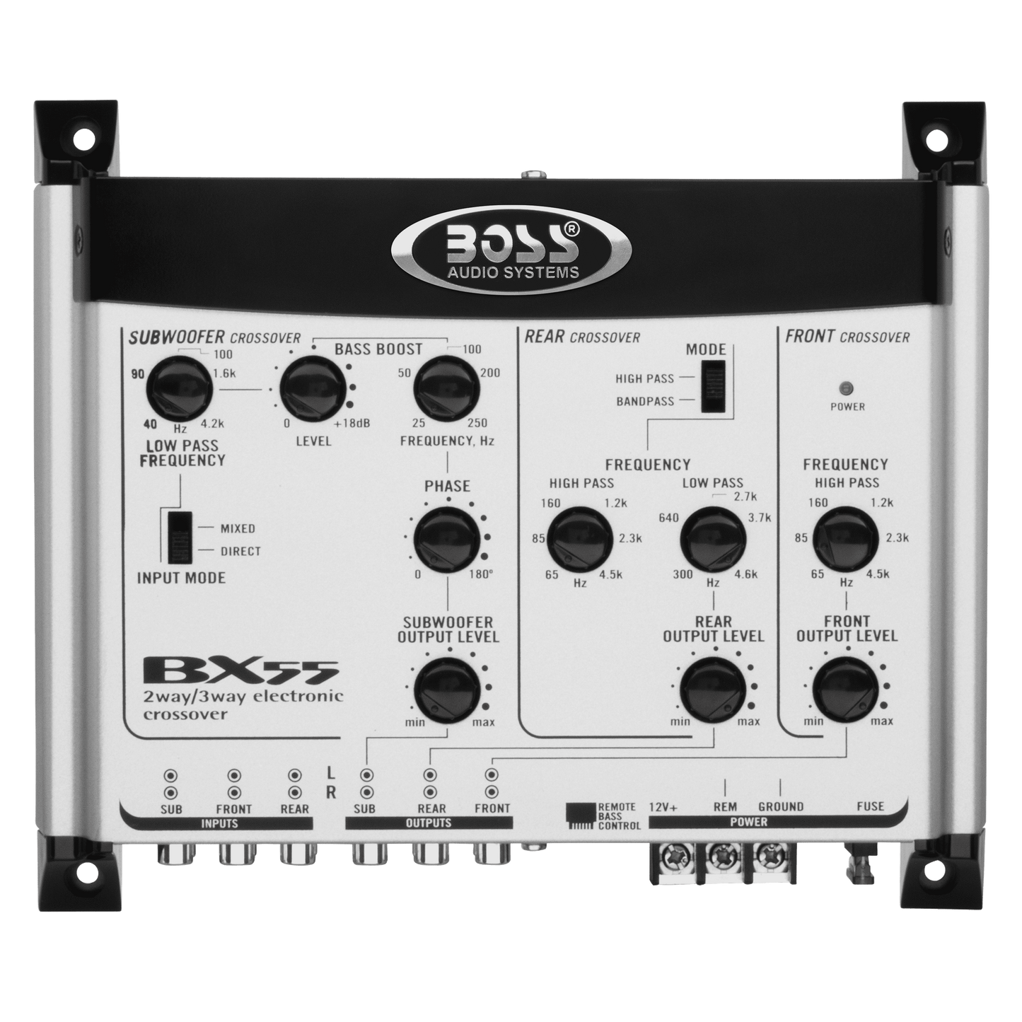 Boss 2/3 Way Electronic Crossover Remote Woofer Level Control