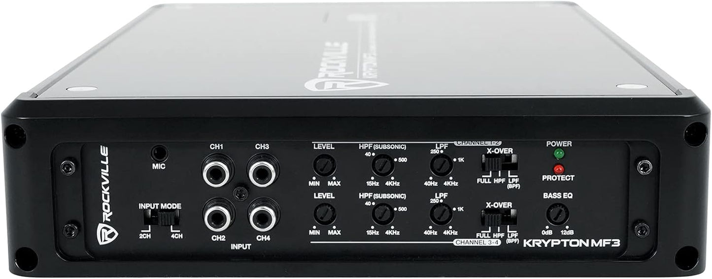 Krypton MF3 1600W Peak / 400W RMS 4 Channel Marine Amplifier Boat Amp