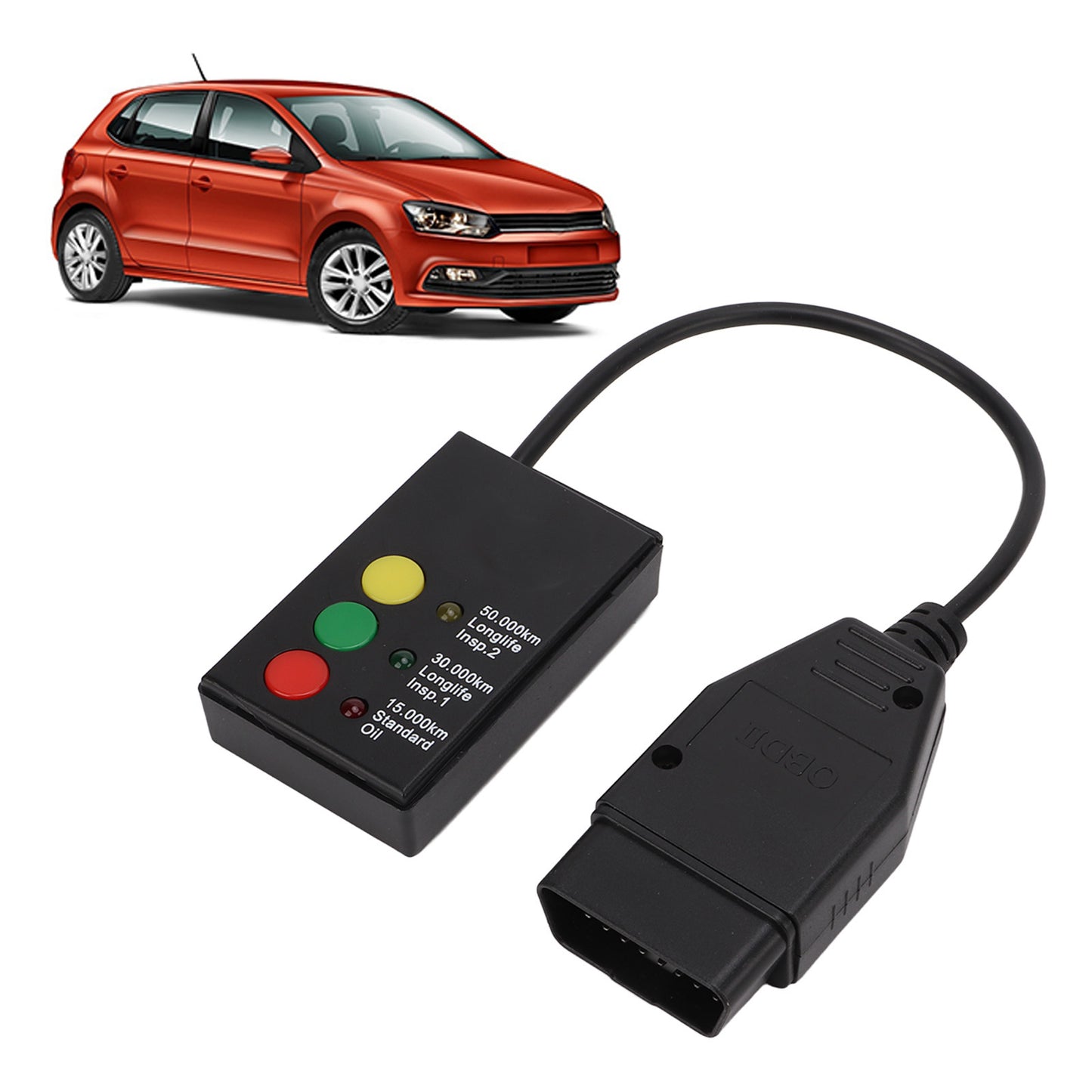 Srs Reset Tool Si Reset Inspection Tool Obd2 Reader Obd2 Diagnostic Tool 16Pin OBD2 Car SRS Scanner 3 Button Oil Service Reset Tool Inspection Light Diagnostic Tool for Car