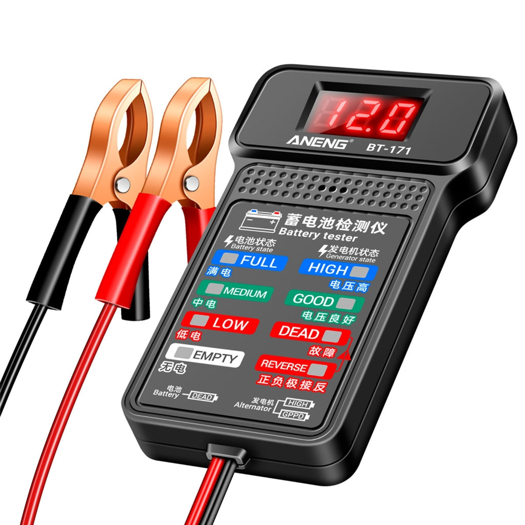 12V Car Battery Tester, 100-2000CCA Battery Tester Automobile Battery and Alternator Tester for Vehicles