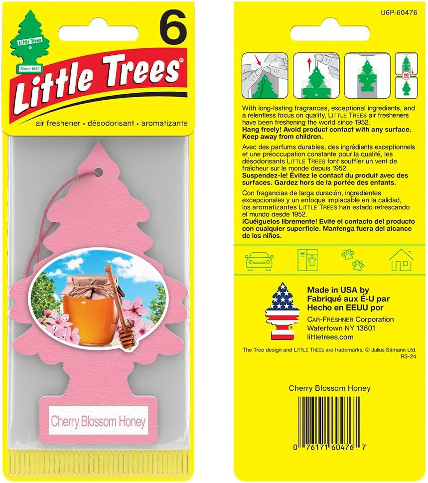 Air Fresheners Car Air Freshener. Hanging Tree Provides Long Lasting Scent for Auto or Home. Cherry Blossom, 24 Air Fresheners