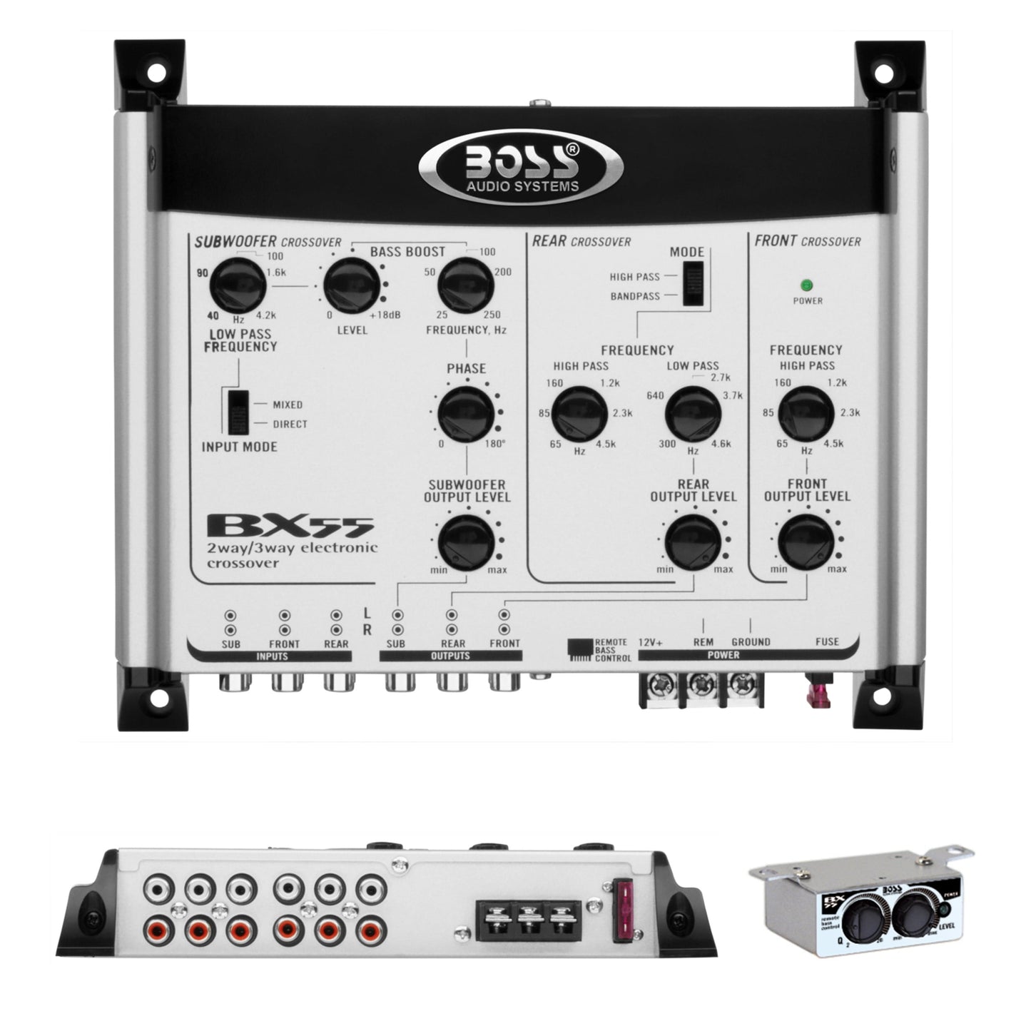 Boss 2/3 Way Electronic Crossover Remote Woofer Level Control