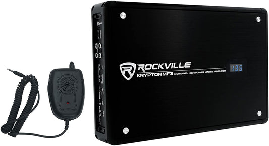 Krypton MF3 1600W Peak / 400W RMS 4 Channel Marine Amplifier Boat Amp