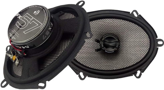 FX57 – 5X7 Inch, 280 Watts Max, 70 Watts RMS, FX Series Coaxial Speakers, 20Mm Aluminum Dome Ferro Fluid, 6Db Linkwitz–Riley Crossover 4 Ohm (Sold as Pair)