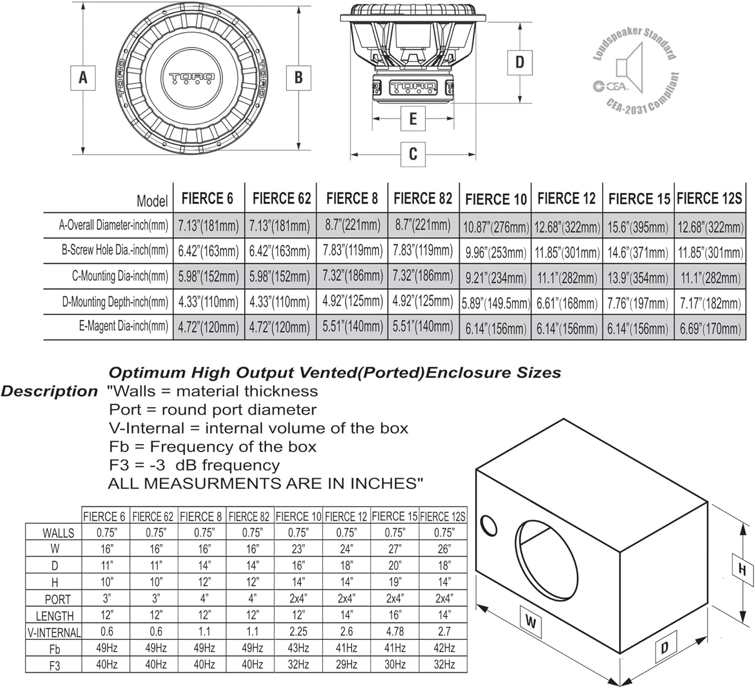 – Fierce 8, 8 Inch 400 Watts RMS – 800 Watts MAX – Dual 4 Ohm 2 Inch Voice Coil, 8" Car Audio Subwoofer for Cars, Trucks, Jeeps, Boats, off Road with Hard Hitting Bass (Sold as Each)