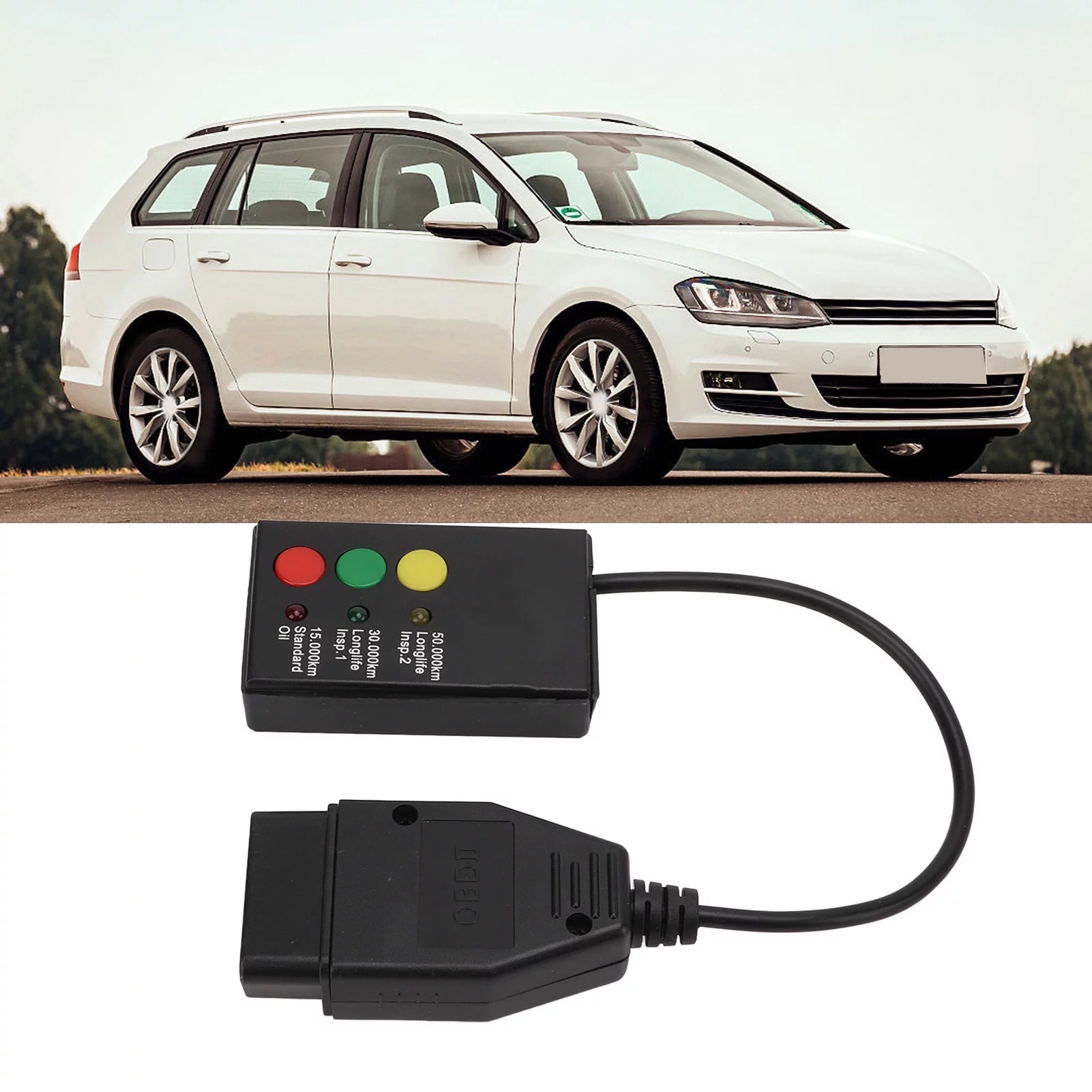 Srs Reset Tool Si Reset Inspection Tool Obd2 Reader Obd2 Diagnostic Tool 16Pin OBD2 Car SRS Scanner 3 Button Oil Service Reset Tool Inspection Light Diagnostic Tool for Car