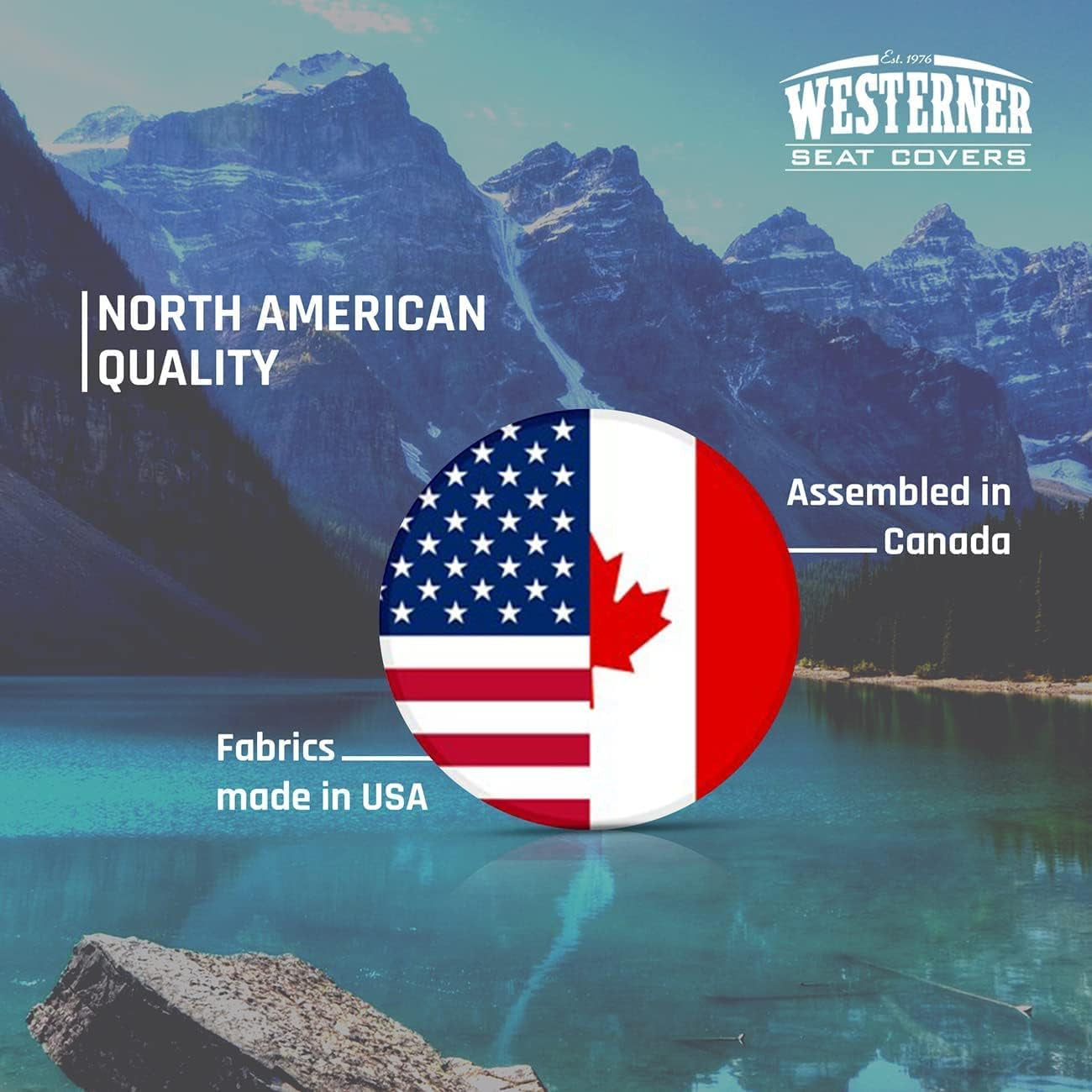 Westerner Black 2Pcs Truck Seat Covers Ford F150 & F250-550 Front Bucket Custom Fit Car Seat Covers - Durable Cover Accessories - 2015-2020 & 2017-2021