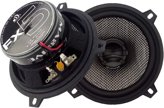 FX5 – 5.25 Inch, 240 Watts Max, 60 Watts RMS, FX Series Coaxial Speakers, 20Mm Aluminum Dome Ferro Fluid, 6Db Linksworth Riley Crossover 4 Ohm (Sold as Pair)