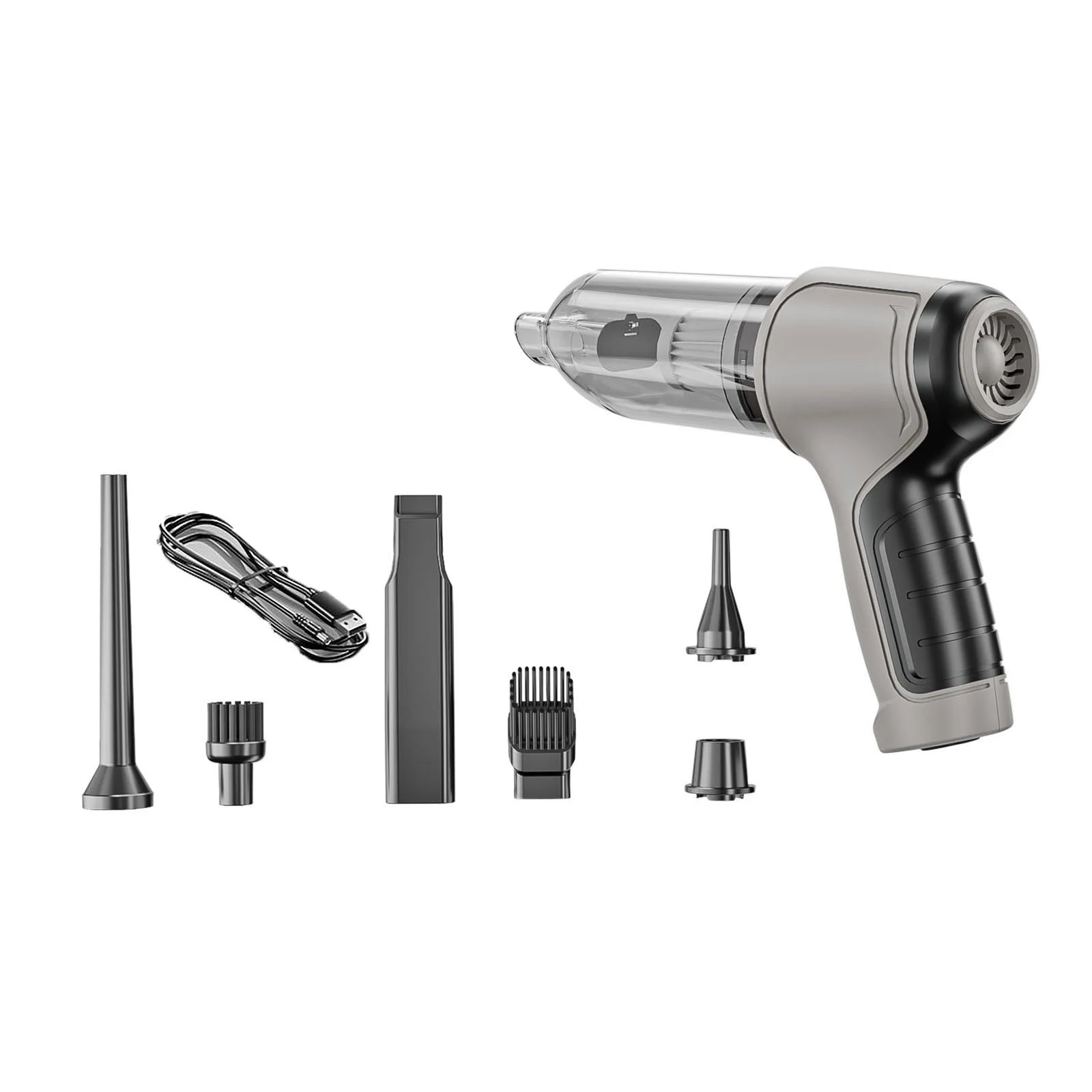 Airfy Car Vacuum, Portable Handheld Air Blower/Car Vaccum, Wireless Handheld Car Mini Vacuum Cleaner, Rechargeable High Power Cordless Vacuum Cleaner for Home