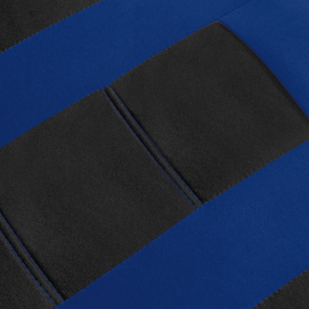 Carxs Forza Blue Car Seat Covers Full Set, Includes Front Seat Covers and Rear Bench Seat Cover for Cars Trucks SUV, Automotive Interior Car Accessories