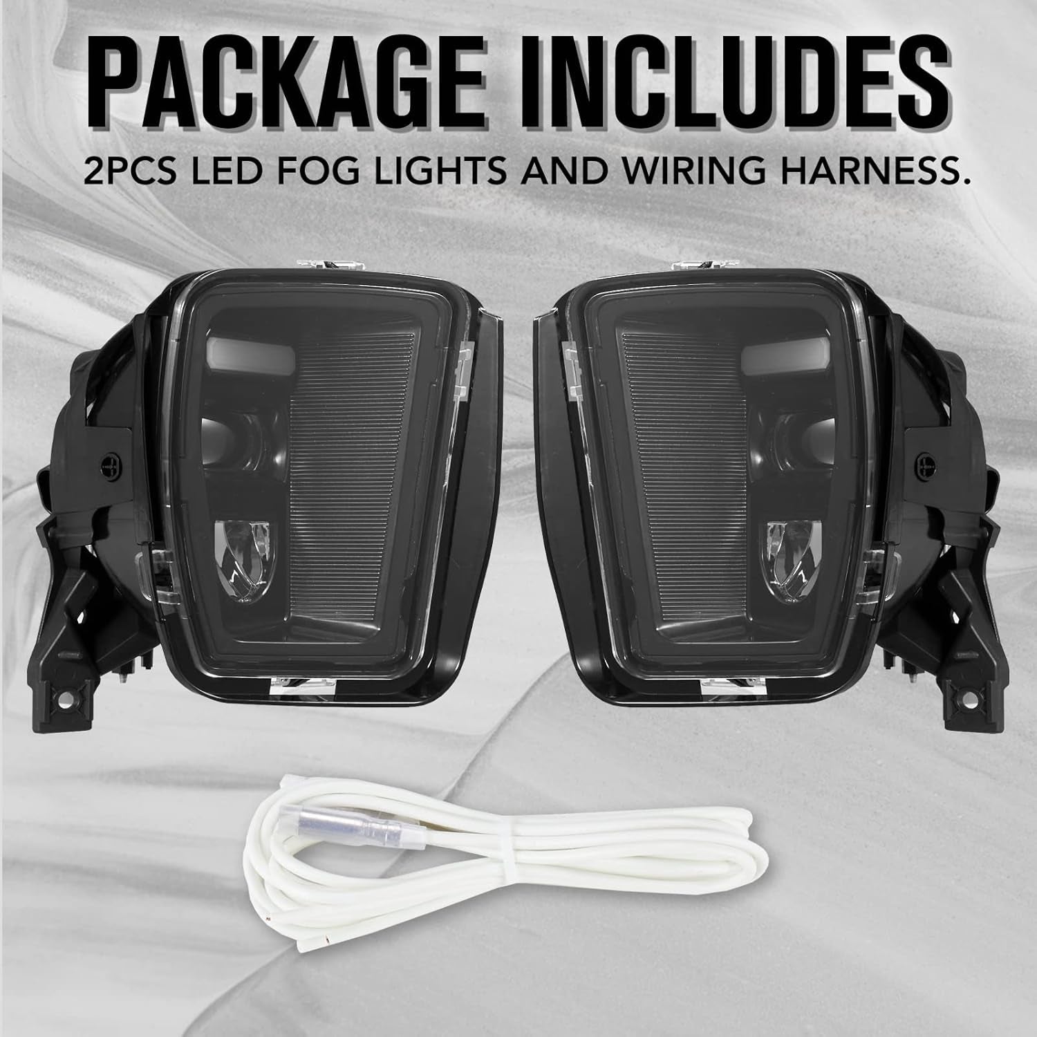 LED Fog Lights for 2013-2018 Dodge Ram 1500/2019-2021 Classic Model, Front Bumper Driving DRL Daytime Running Fog Lamps Accessories, 2PCS