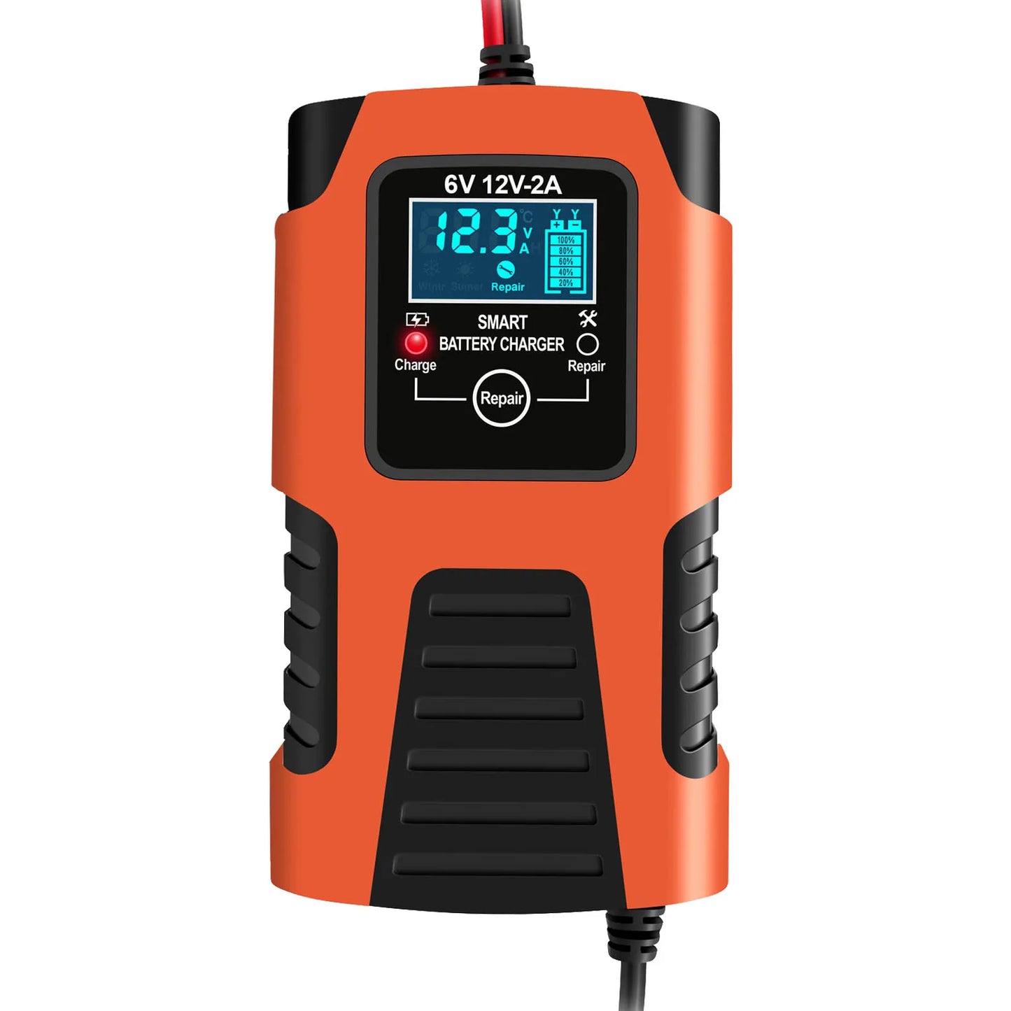 Car Battery Chargers 12V/2A 24V/2A Full Automatic Smart Battery Chargers Maintainer Trickle Chargers Battery Desulfator