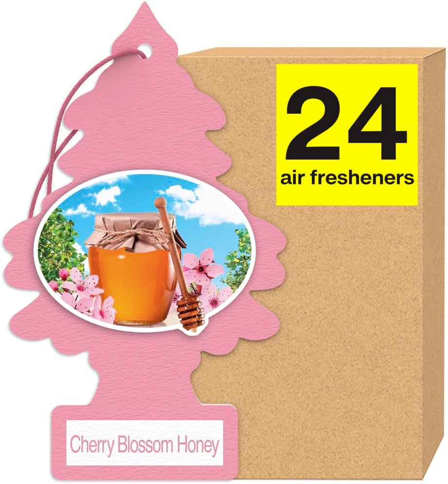 Air Fresheners Car Air Freshener. Hanging Tree Provides Long Lasting Scent for Auto or Home. Cherry Blossom, 24 Air Fresheners