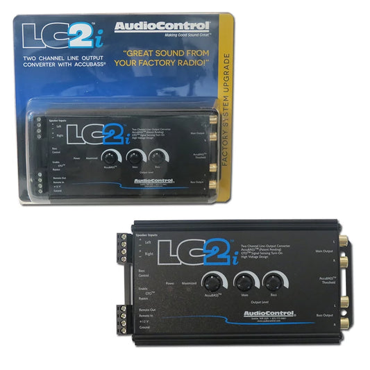 Lc2I Black 2 Channel Line Output Converter with Accubass