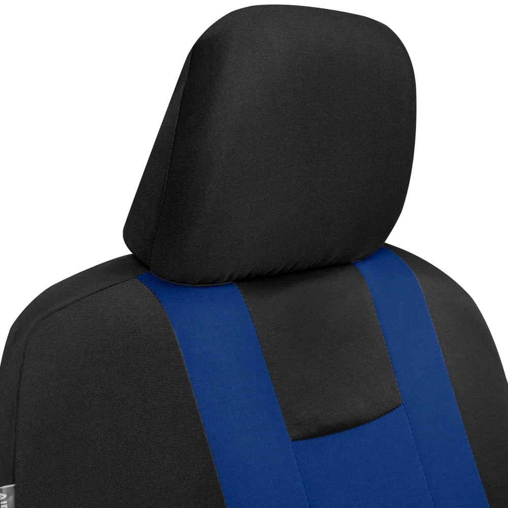 Carxs Forza Blue Car Seat Covers Full Set, Includes Front Seat Covers and Rear Bench Seat Cover for Cars Trucks SUV, Automotive Interior Car Accessories