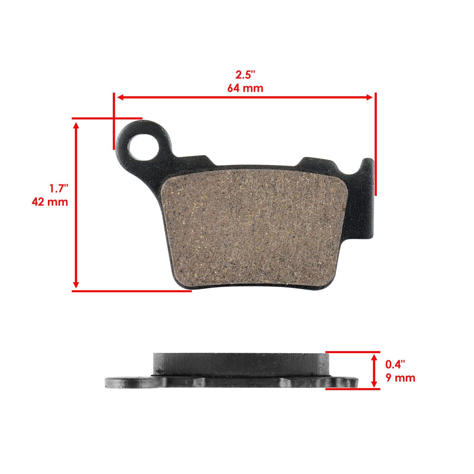 Caltric Rear Brake Pads for KTM Motorcycle 54813090300 Rear Brake Pads
