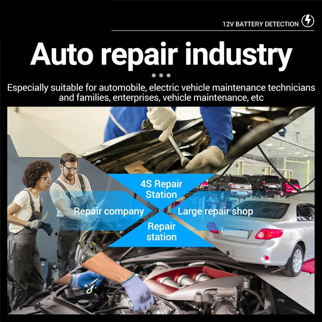 12V Car Battery Tester, 100-2000CCA Battery Tester Automobile Battery and Alternator Tester for Vehicles