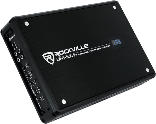 KRYPTON F1 1600W Peak / 400W RMS 4 Channel Amplifier Car Audio Amp