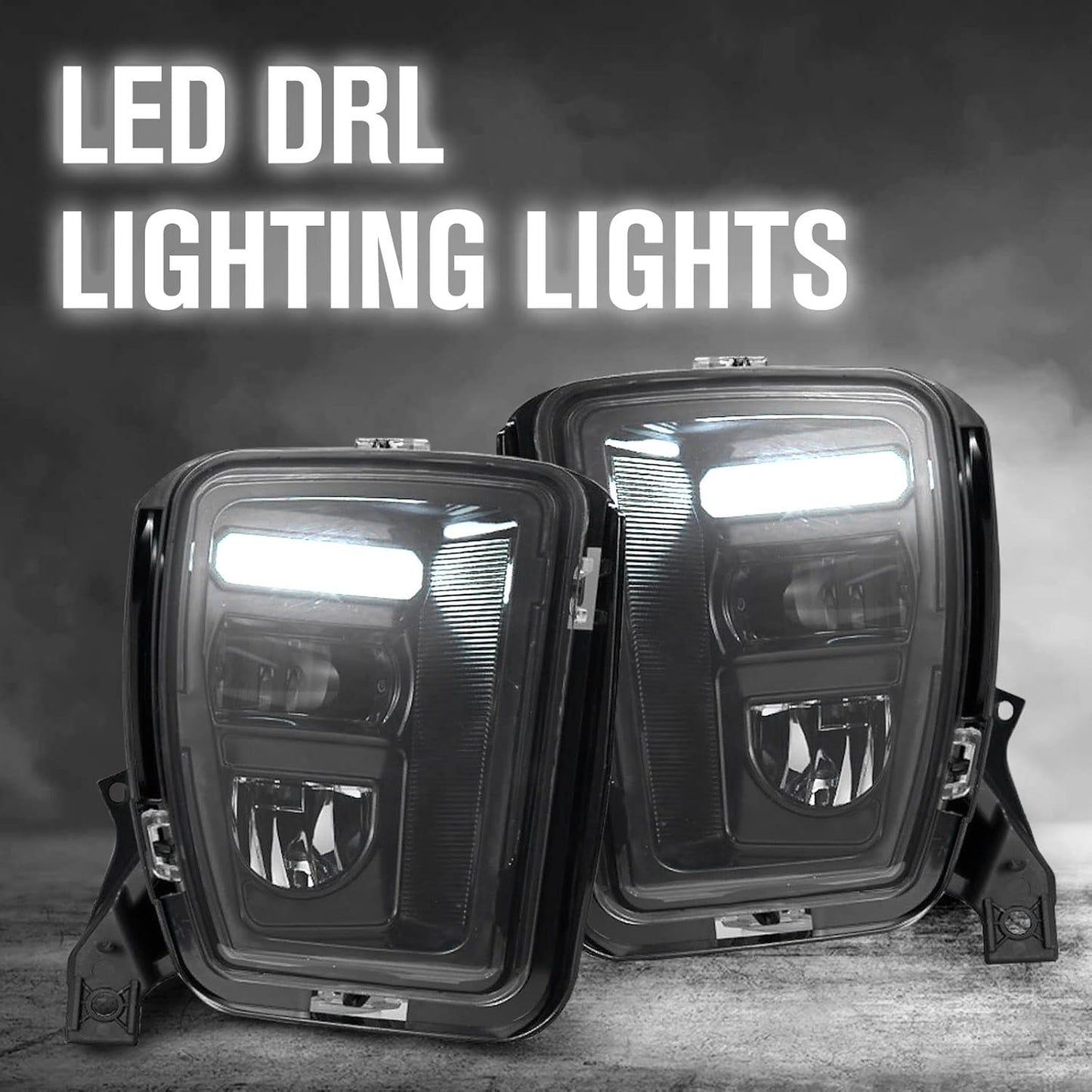 LED Fog Lights for 2013-2018 Dodge Ram 1500/2019-2021 Classic Model, Front Bumper Driving DRL Daytime Running Fog Lamps Accessories, 2PCS