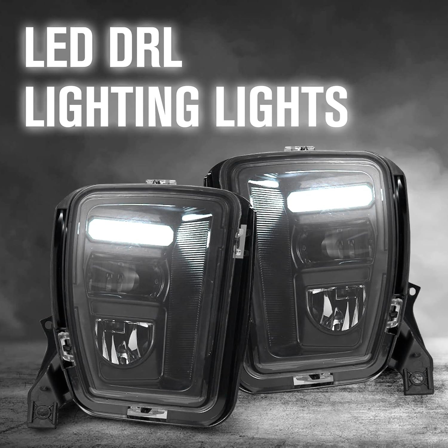 LED Fog Lights for 2013-2018 Dodge Ram 1500/2019-2021 Classic Model, Front Bumper Driving DRL Daytime Running Fog Lamps Accessories, 2PCS