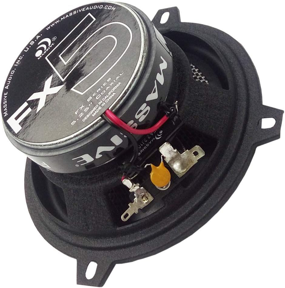 FX5 – 5.25 Inch, 240 Watts Max, 60 Watts RMS, FX Series Coaxial Speakers, 20Mm Aluminum Dome Ferro Fluid, 6Db Linksworth Riley Crossover 4 Ohm (Sold as Pair)
